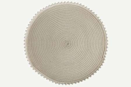 Embroid bling bling pp round placemat