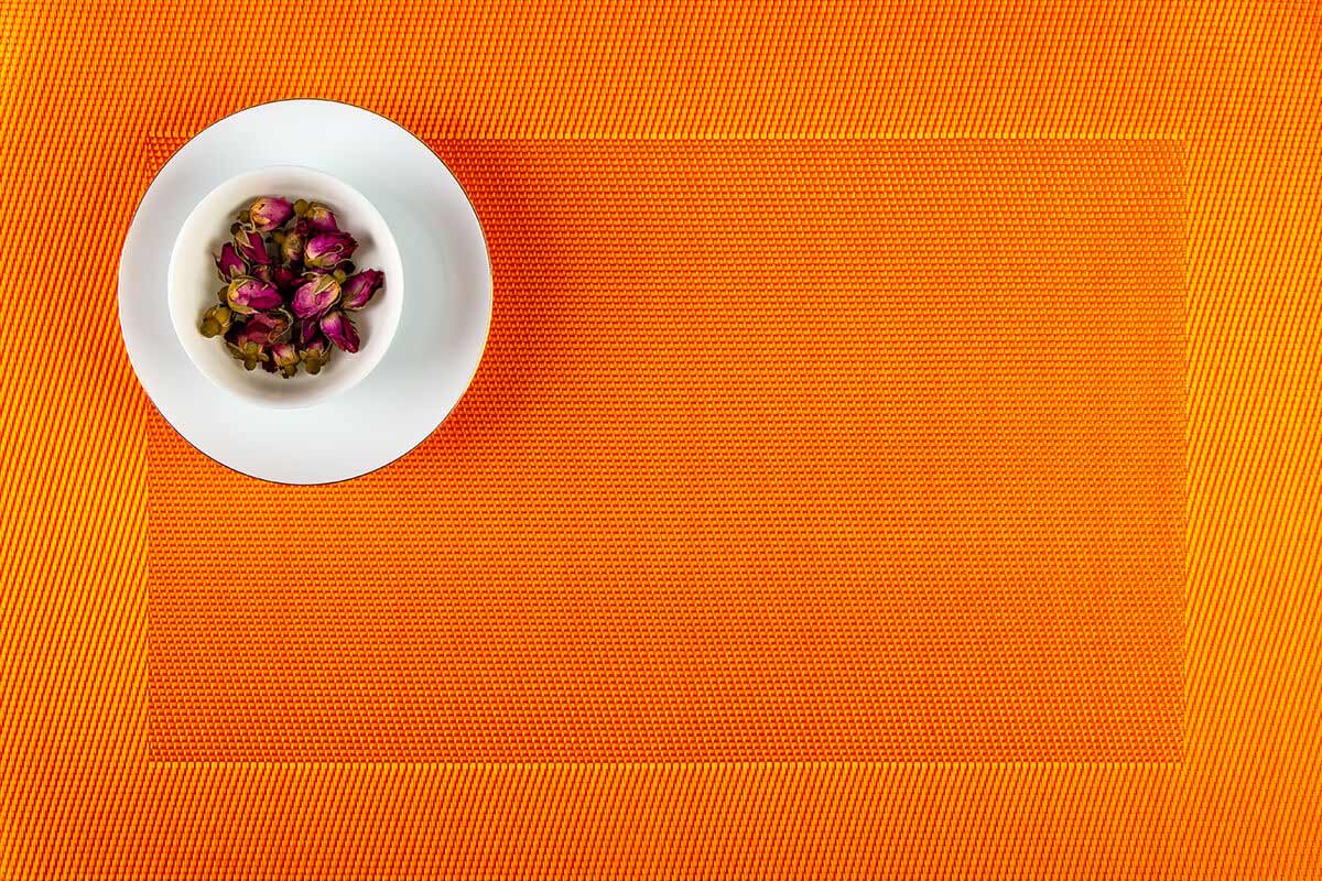 Bright colors elegant border placemats