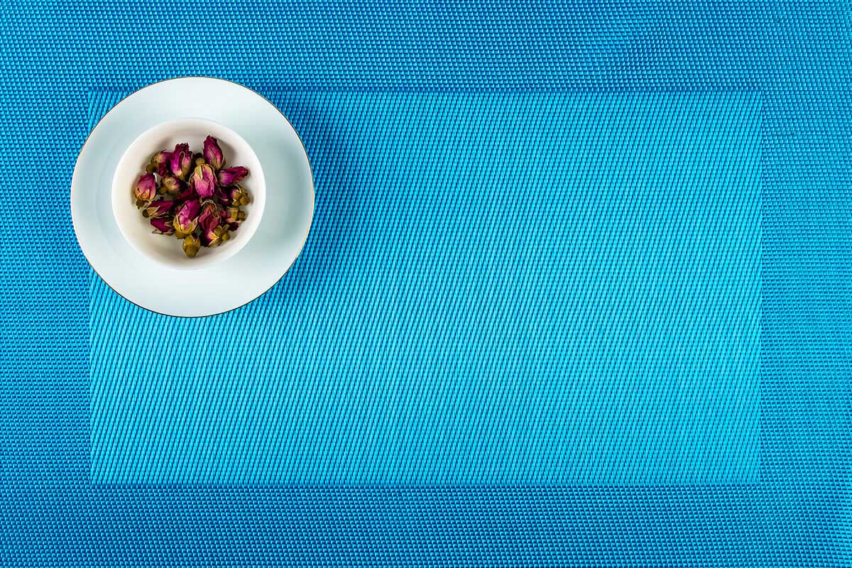 Bright colors elegant border placemats