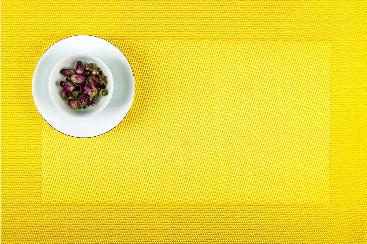 Bright colors elegant border placemats