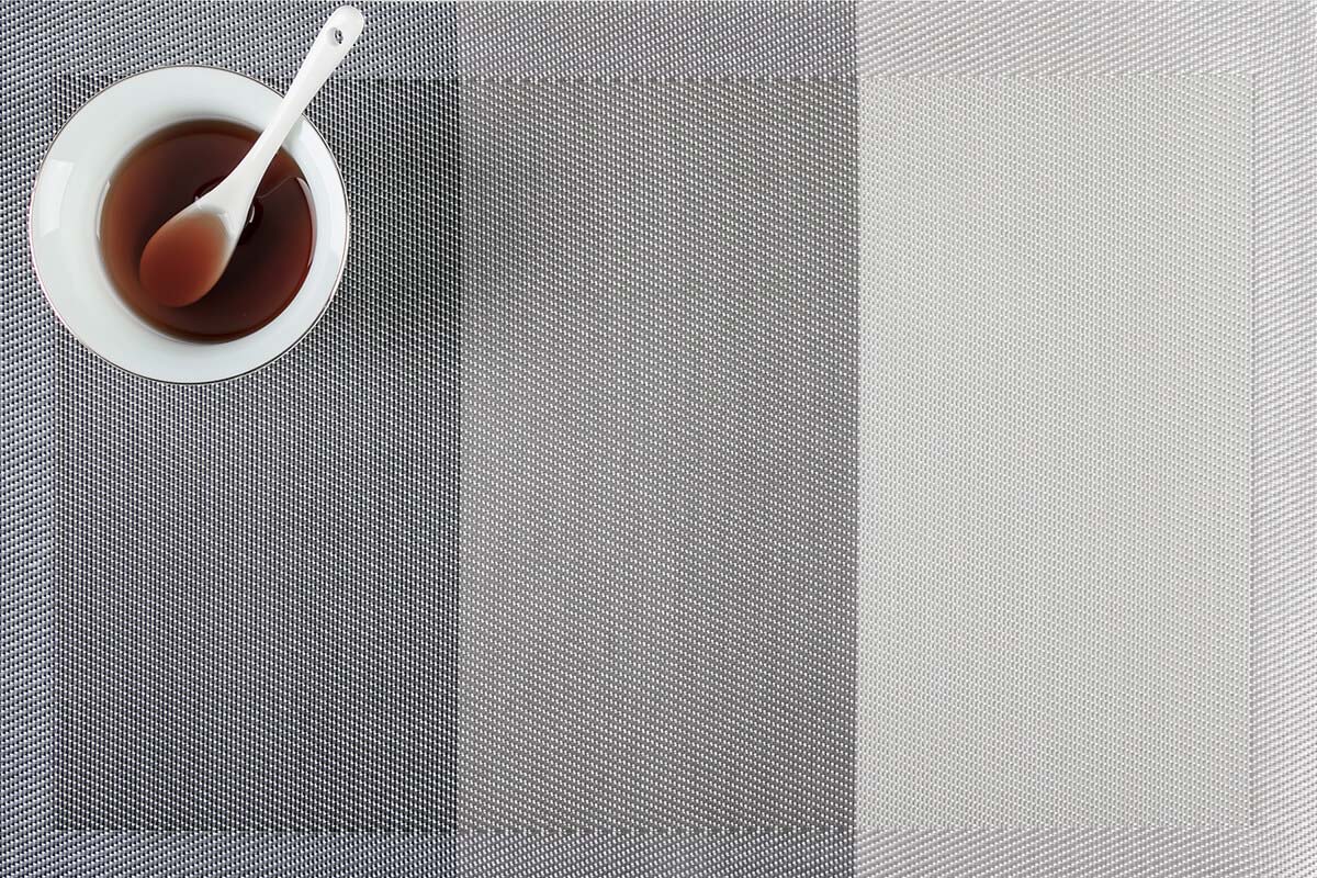 Thick stripes textilene woven pvc placemat