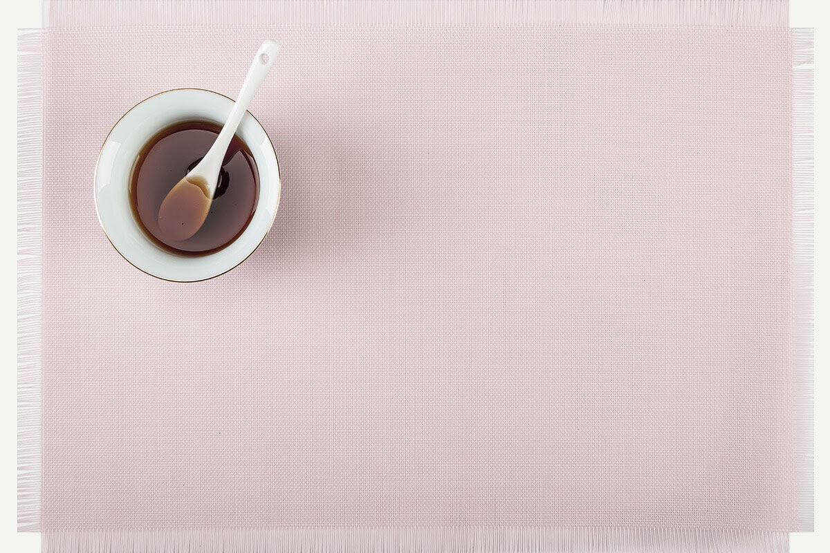 Fringed new design placemat