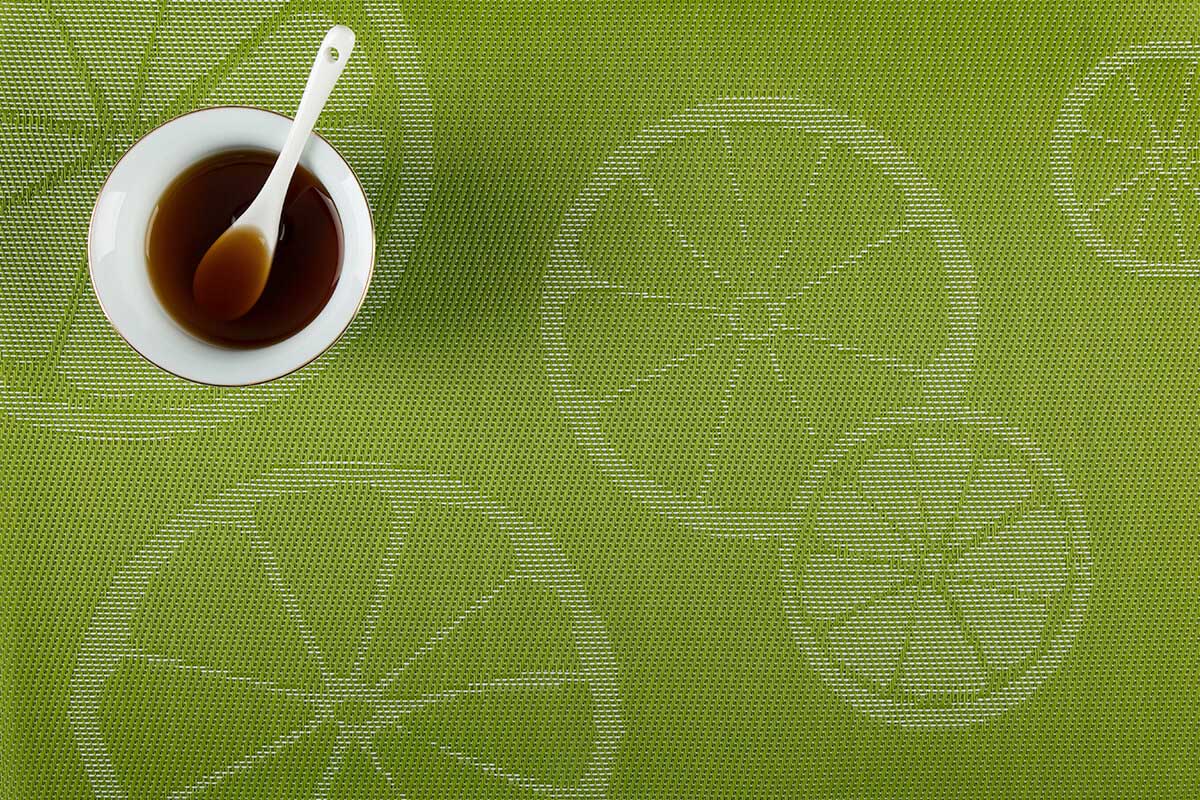 Fruit pattern jacquare woven table mat