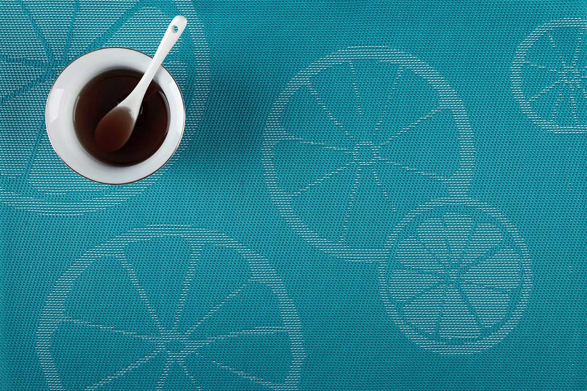 Fruit pattern jacquare woven table mat