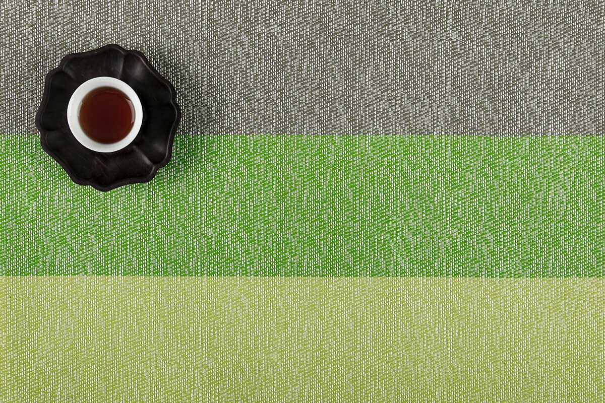 Horizontal wide stripes pvc placemat