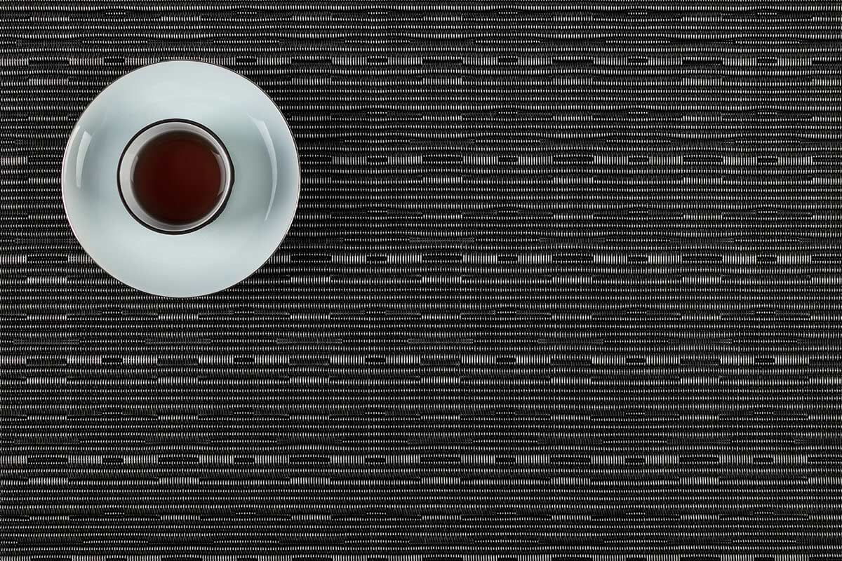 Bamboo design textilene pvc woven placemat