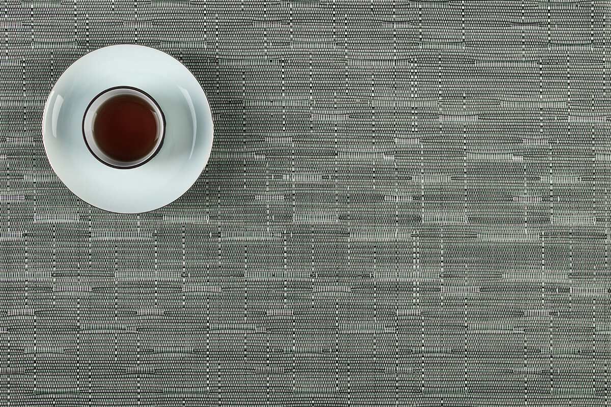 Bamboo design textilene pvc woven placemat