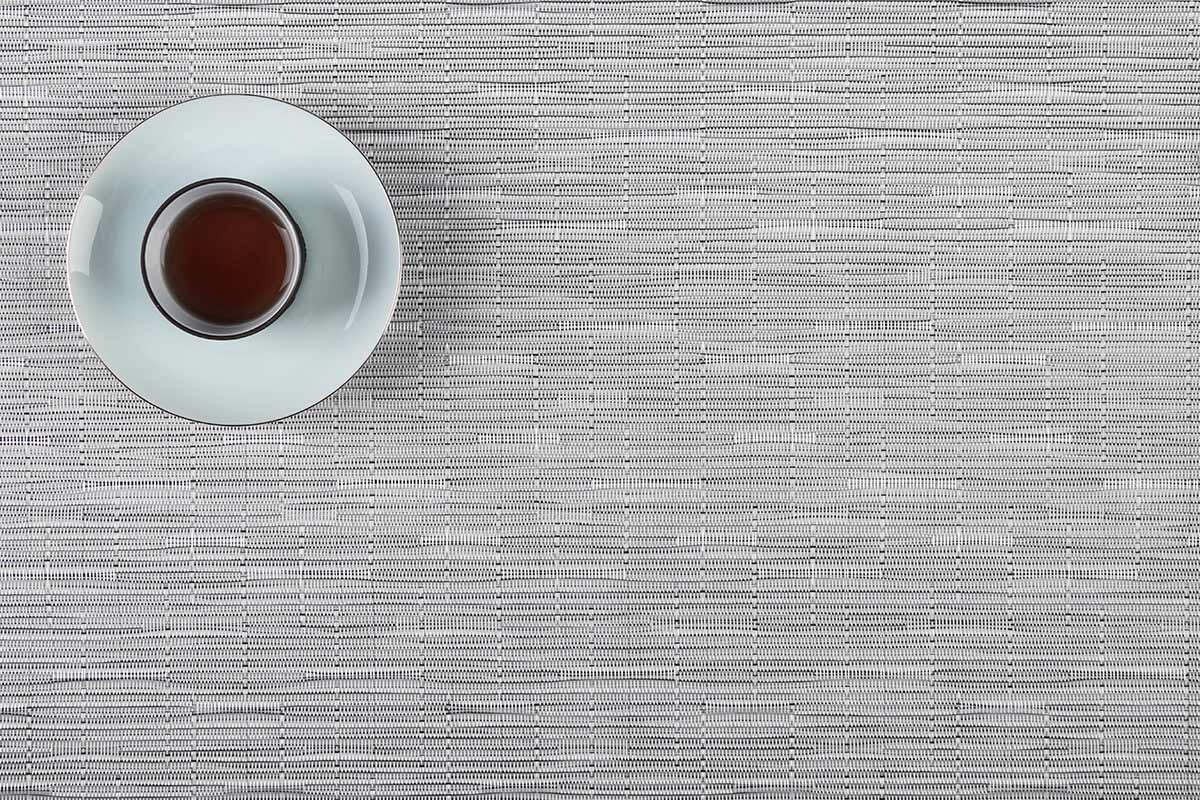 Bamboo design textilene pvc woven placemat