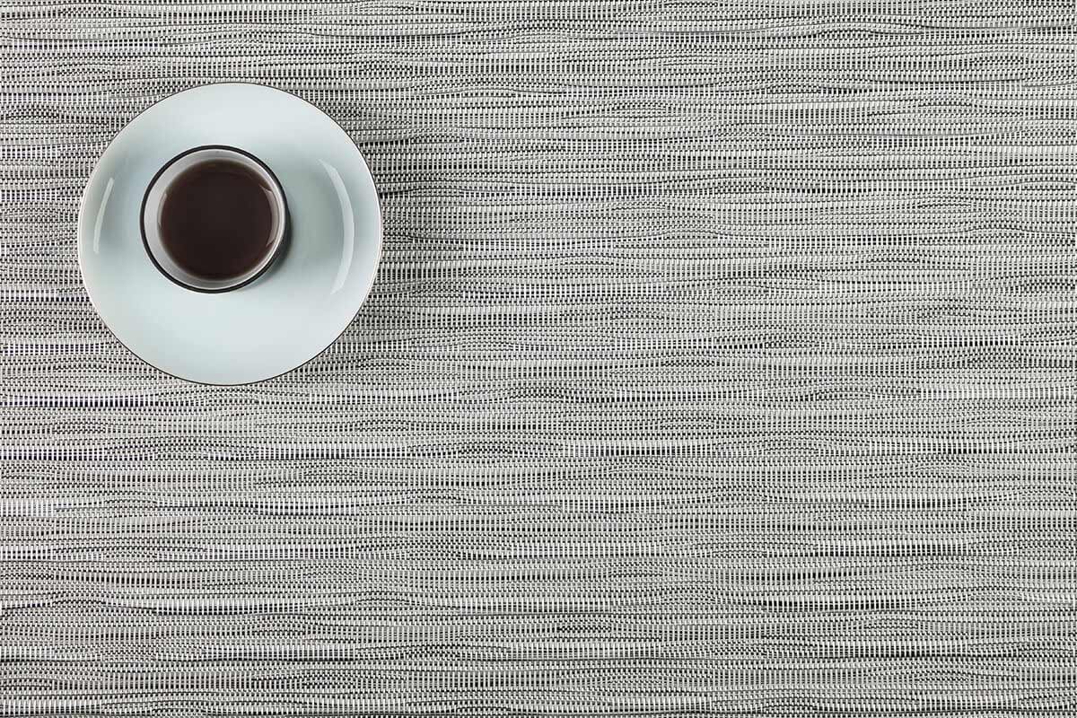 Bamboo design textilene pvc woven placemat