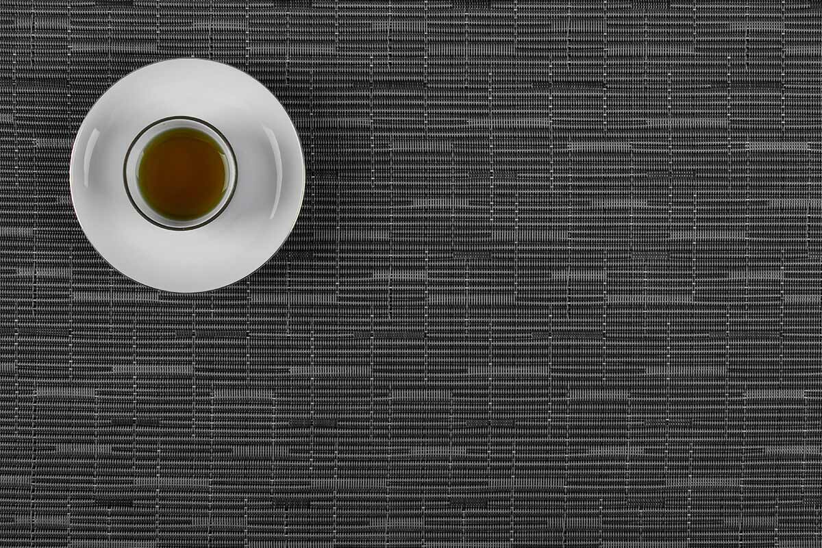 Bamboo design textilene pvc woven placemat