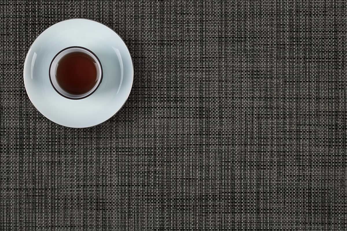 Bamboo design textilene pvc woven placemat